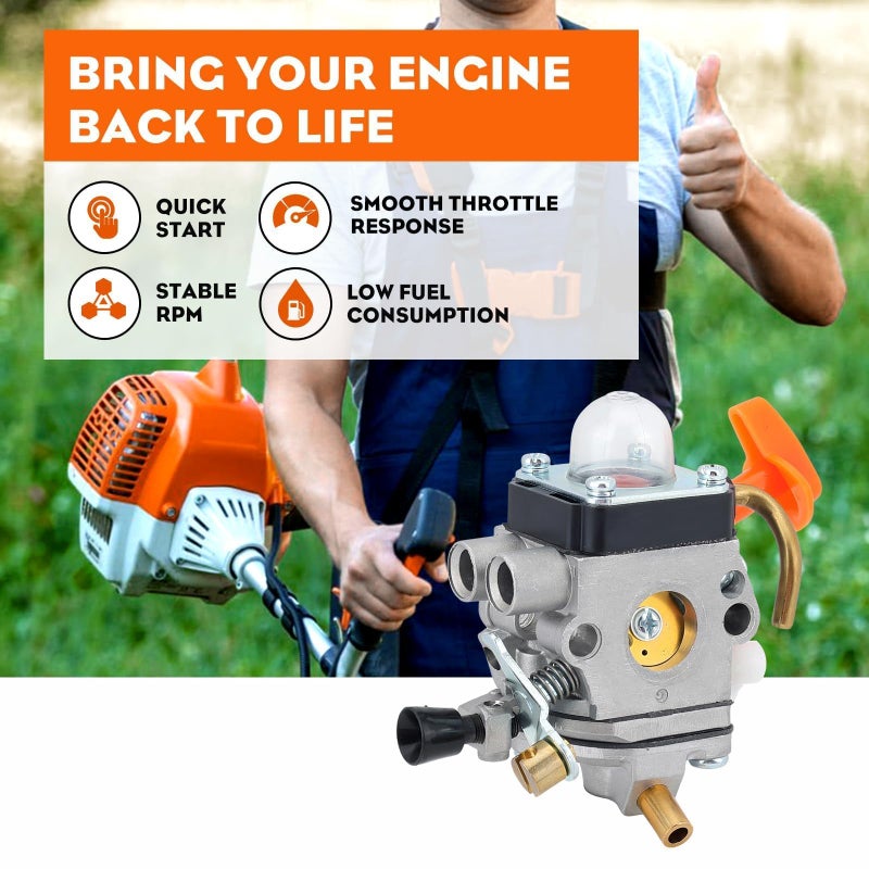 Hipa FS90R Carburetor for STIHL FS90 HT101 FS110R FS90 KM110R FS100RX KM90R FS110 FS 90R HT 101 FS 110 FS 110R FC90 HT131 HL100K HL100 FS100 HT100 FS87 HL90 Trimmer C1Q-S174 - Image 4